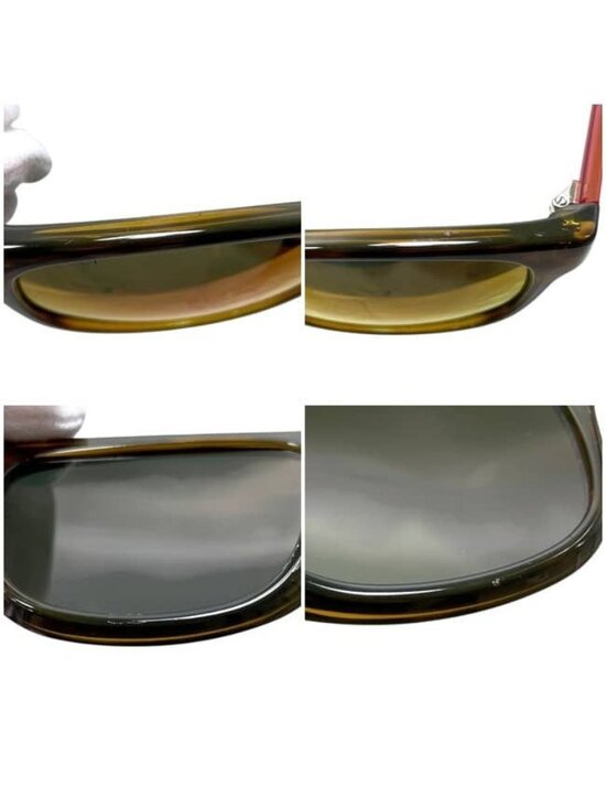 Gucci Sunglasses Mirror Orange Sherry Interlocking Lens Acetate Eyewear main image 7